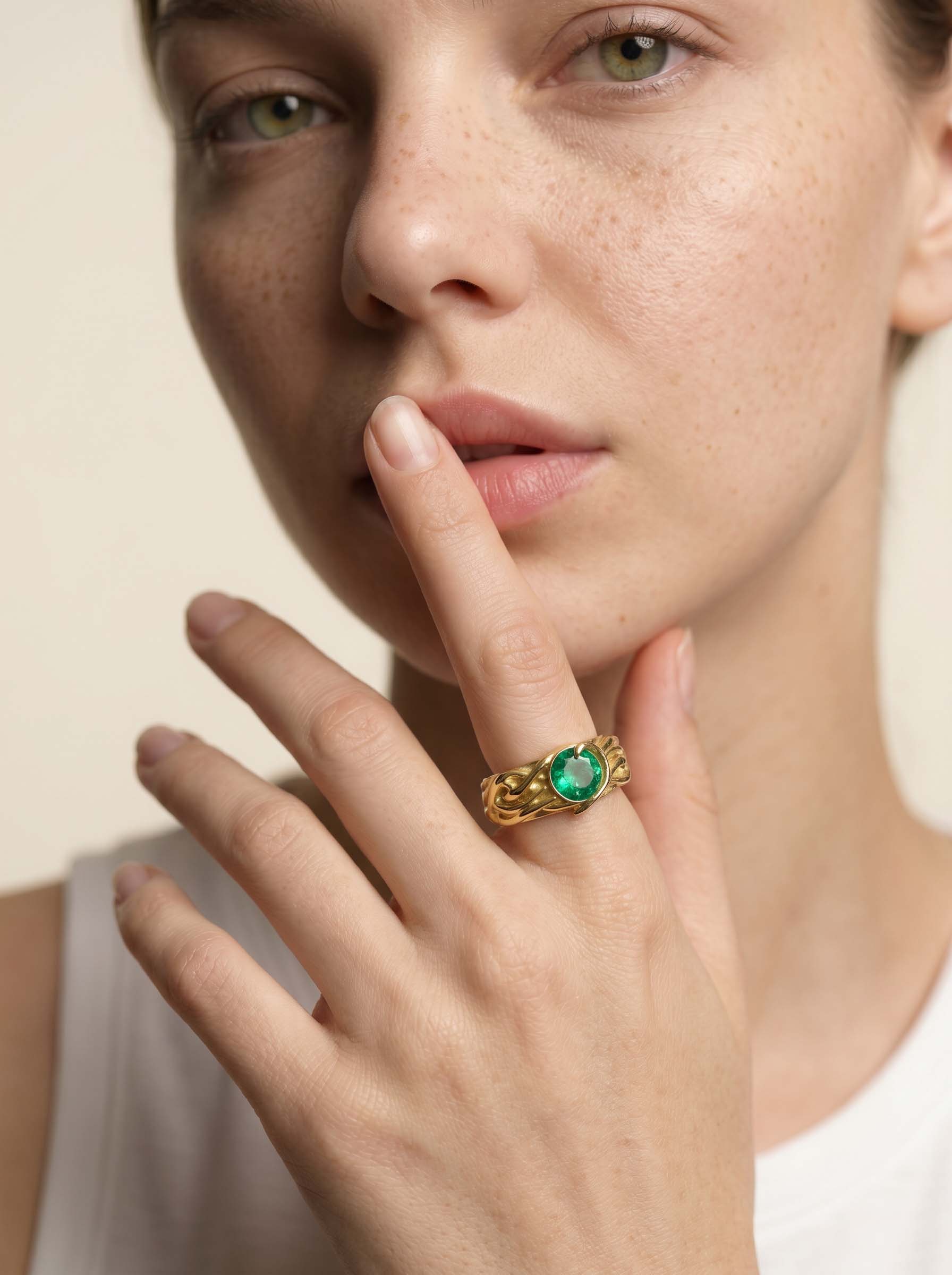 Joyería con modelo IA